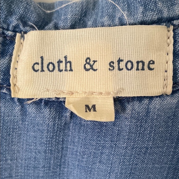 Chambray 1/2 Button-Up Shirt - Picture 2 of 4